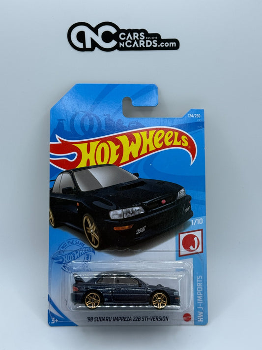 2021 Hot Wheels HW J-Imports 1/10 '98 Subaru Impreza 22B STi Blue