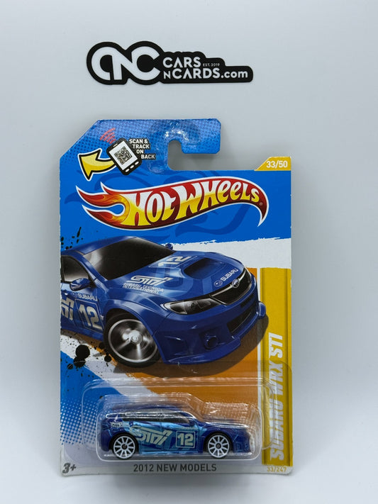 2012 Hot Wheels 2012 New Models Subaru WRX STI Blue