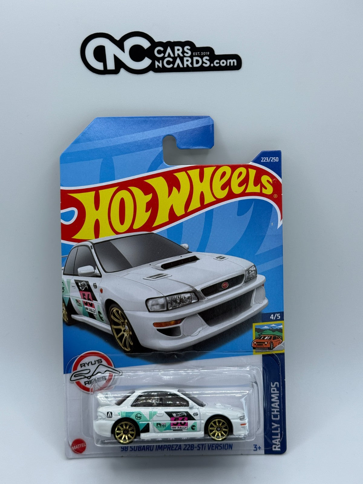2022 Hot Wheels Rally Champs 4/5 Treasure Hunt '98 Subaru Impreza 22B-STi