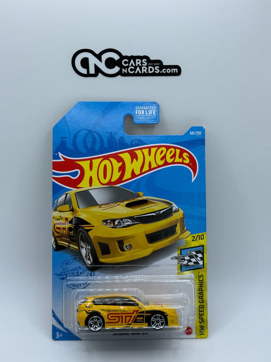 2021 Hot Wheels HW Speed Graphics 2/10 Subaru WRX STI Yellow