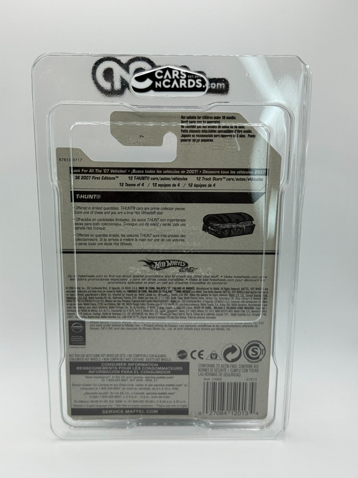 2007 Hot Wheels Treasure Hunt Nissan Skyline With Protector