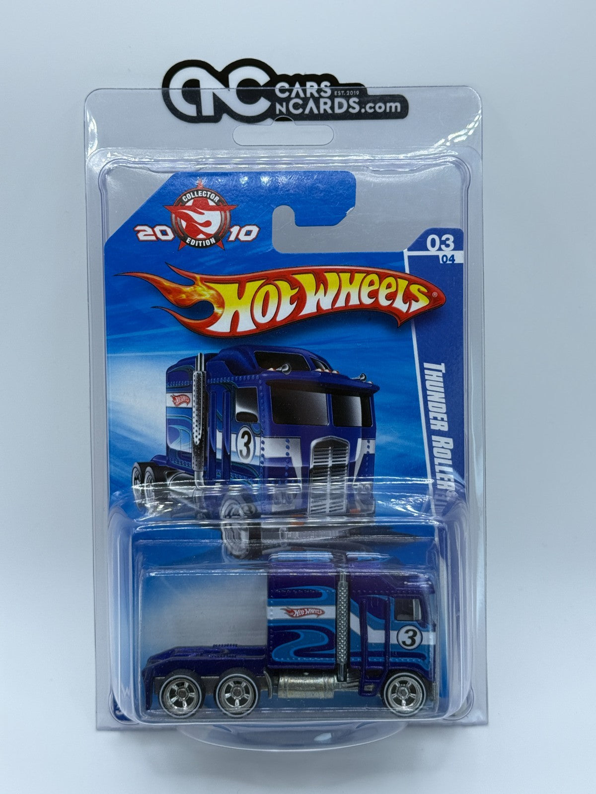 2010 Hot Wheels Collector Edition 03/04 Thunder Roller With Protector