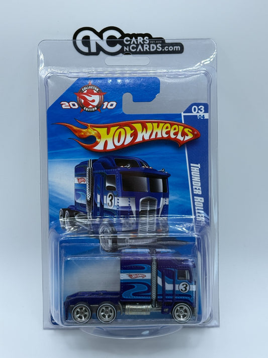 2010 Hot Wheels Collector Edition 03/04 Thunder Roller With Protector