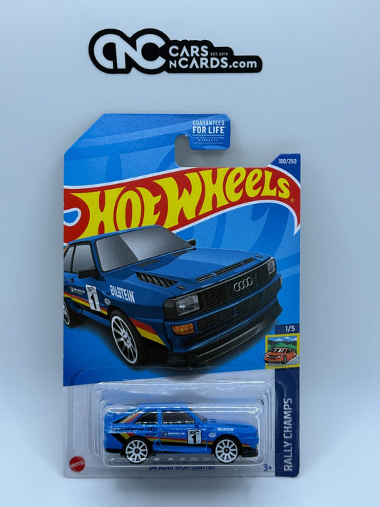 2022 Hot Wheels Rally Champs 1/5 '84 Audi Sport Quattro Blue