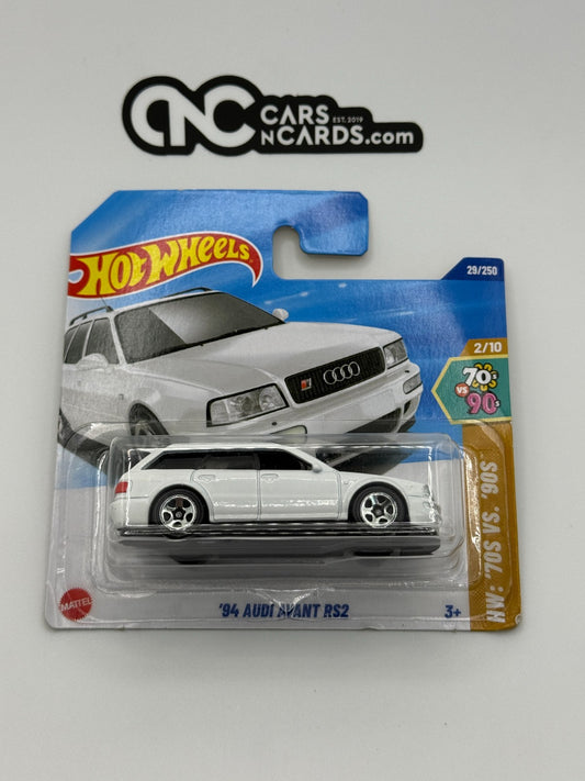 2025 Hot Wheels HW: '70s VS. '90s 2/10 '94 Audi Avant RS2 White (Short Card)