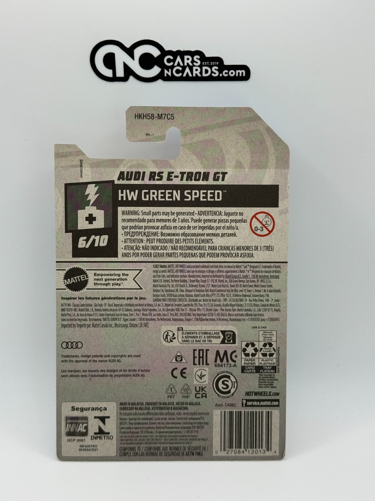 2023 Hot Wheels HW Green Speed 6/10 Audi RS E-Tron GT