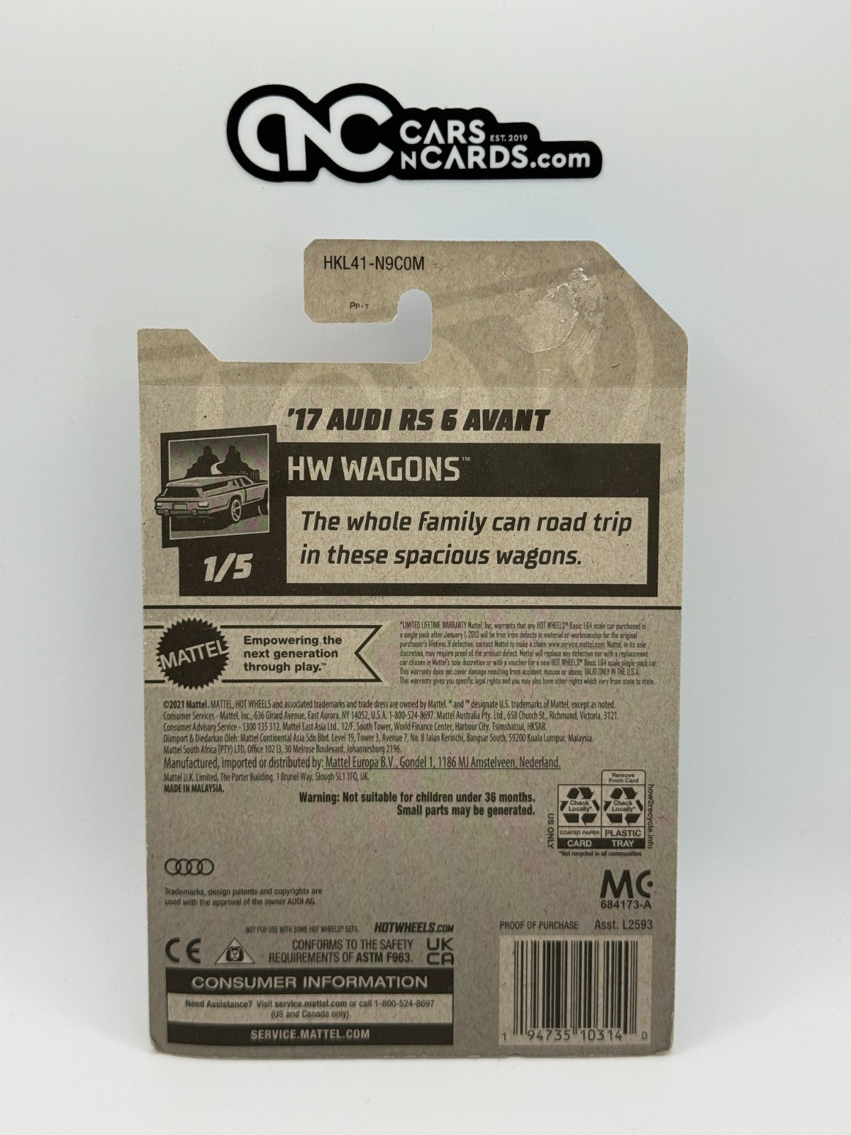 2023 Hot Wheels HW Wagons 1/5 '17 Audi RS 6 Avant Dollar General Exclusive