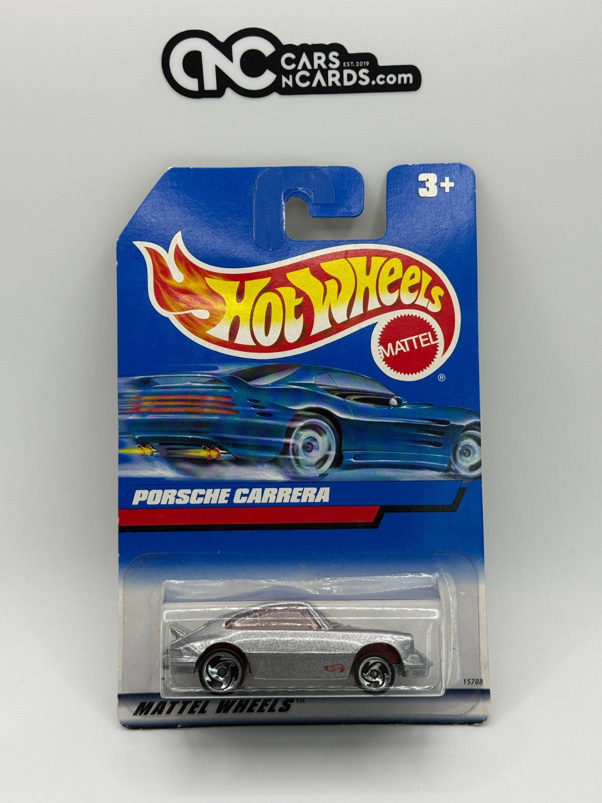 1998 Hot Wheels Porsche Carrera Silver Metal Base