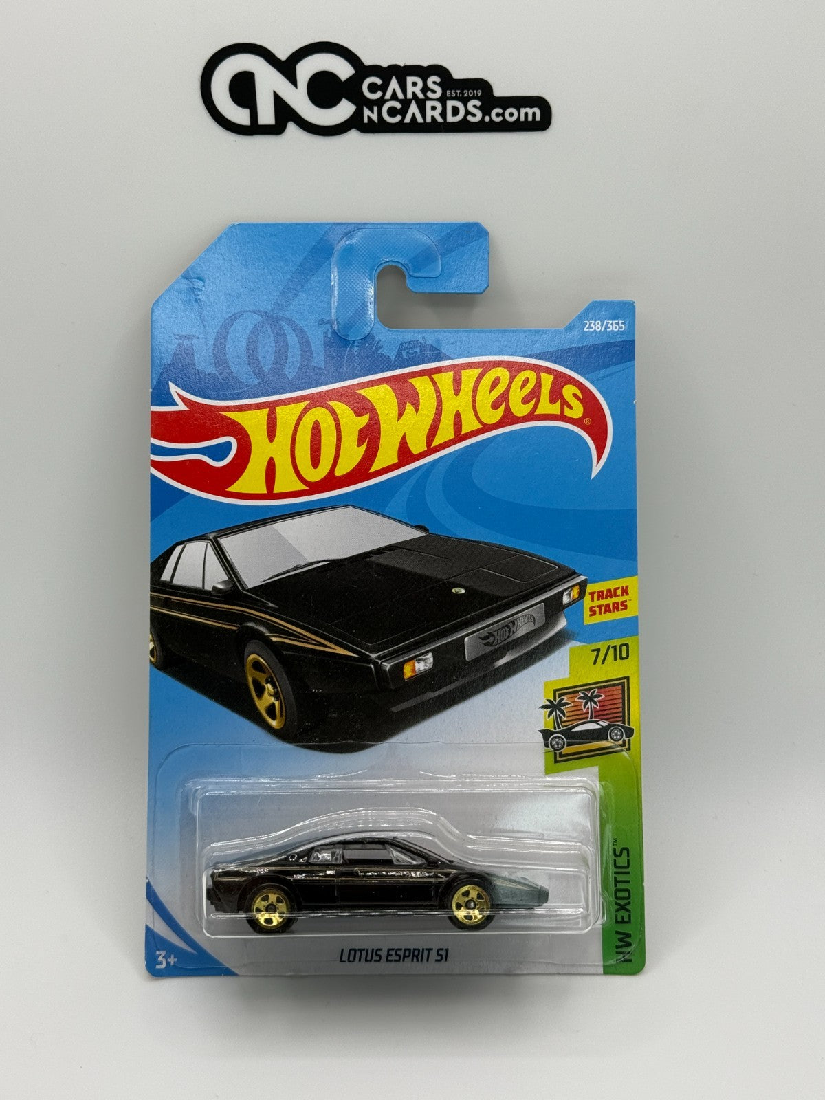 2018 Hot Wheels HW Exotics 7/10 Lotus Esprit S1 Black