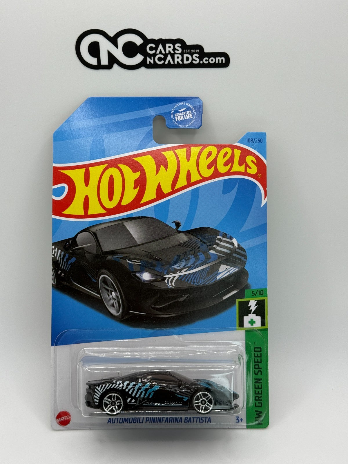 2023 Hot Wheels HW Green Speed 5/10 Automobili Pininfarina Battista Black