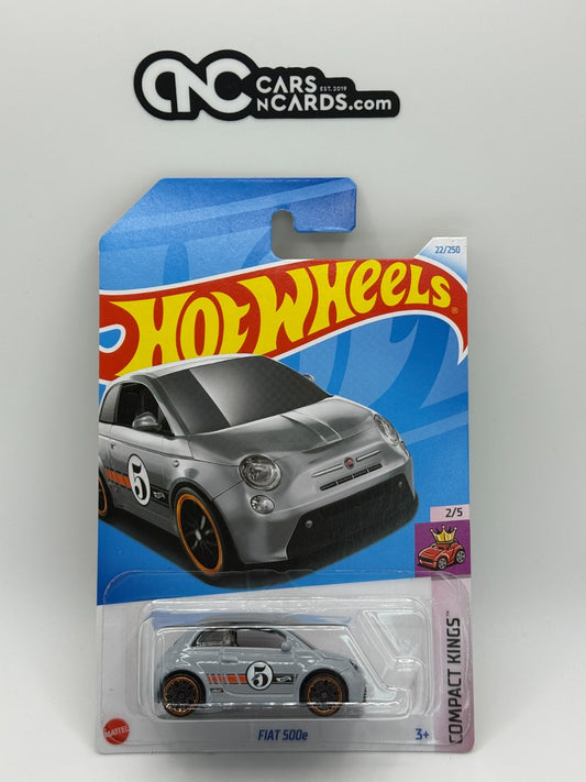 2024 Hot Wheels Compact Kings 2/5 Fiat 500E Gray