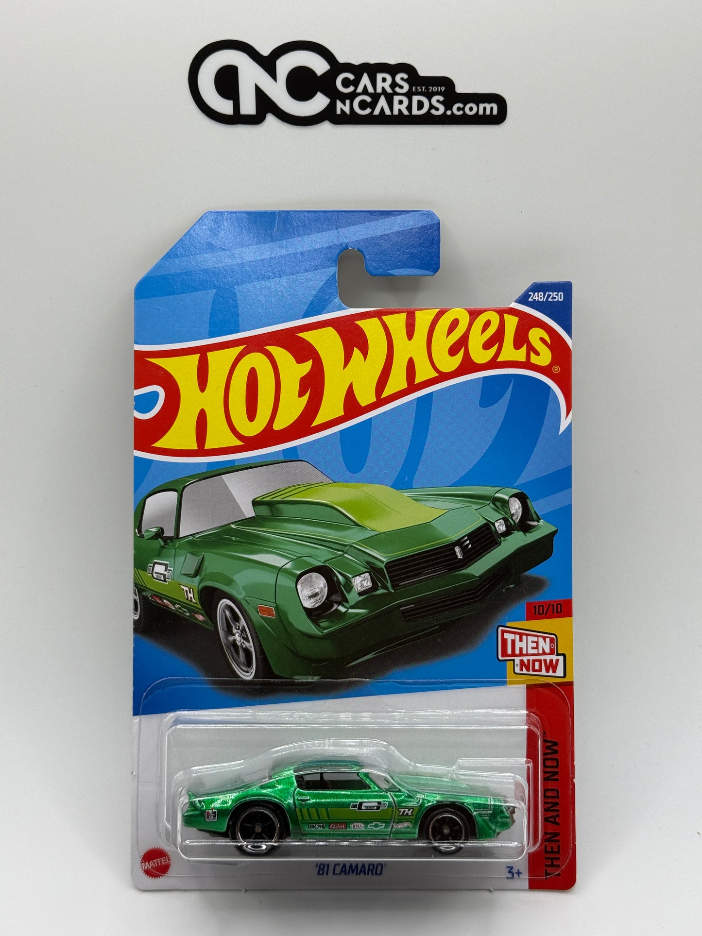 2022 Hot Wheels Then and Now Super Treasure Hunt '81 Camaro With Protector