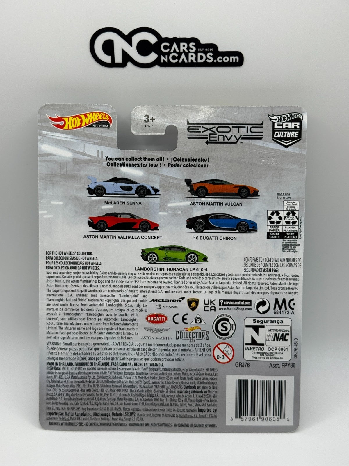 2021 Hot Wheels Premium Car Culture Exotic Envy Full Set of 5 Cars