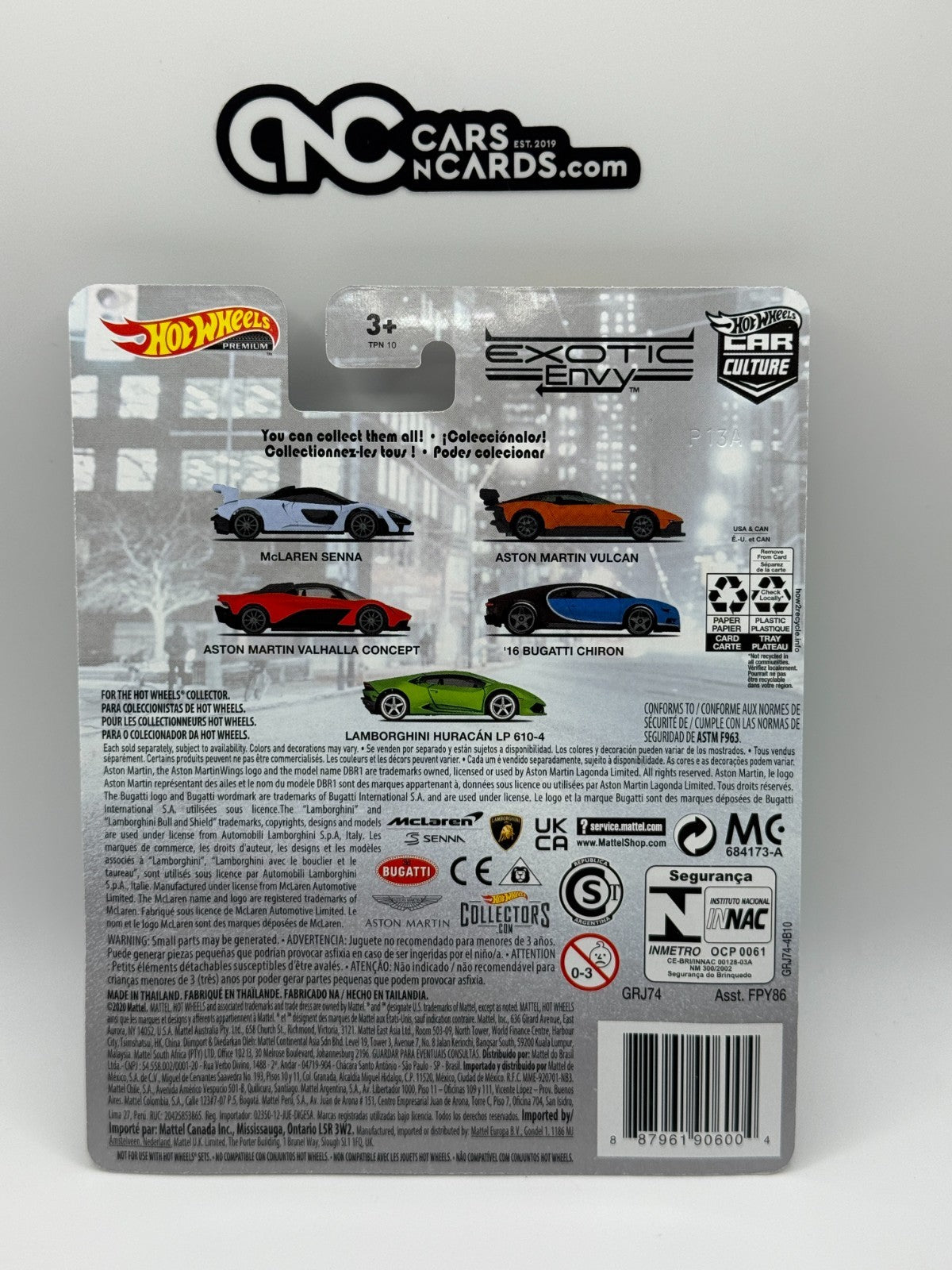2021 Hot Wheels Premium Car Culture Exotic Envy Full Set of 5 Cars