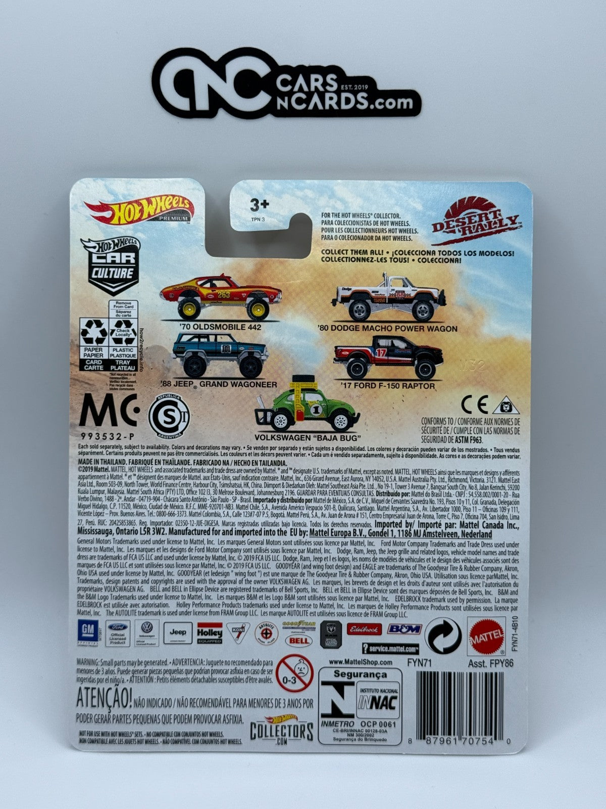 2019 Hot Wheels Premium Car Culture Desert Rally Full Set of 5 Cars