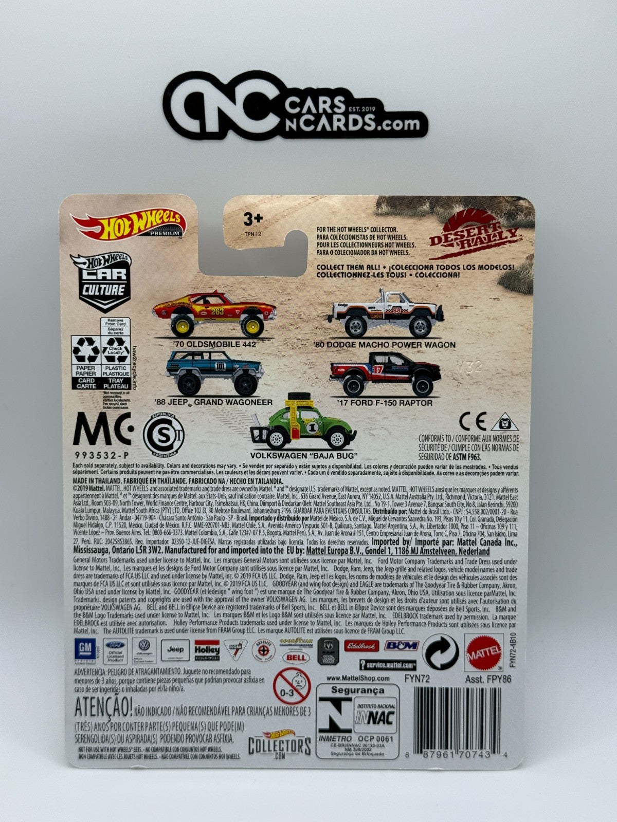 2019 Hot Wheels Premium Car Culture Desert Rally Full Set of 5 Cars