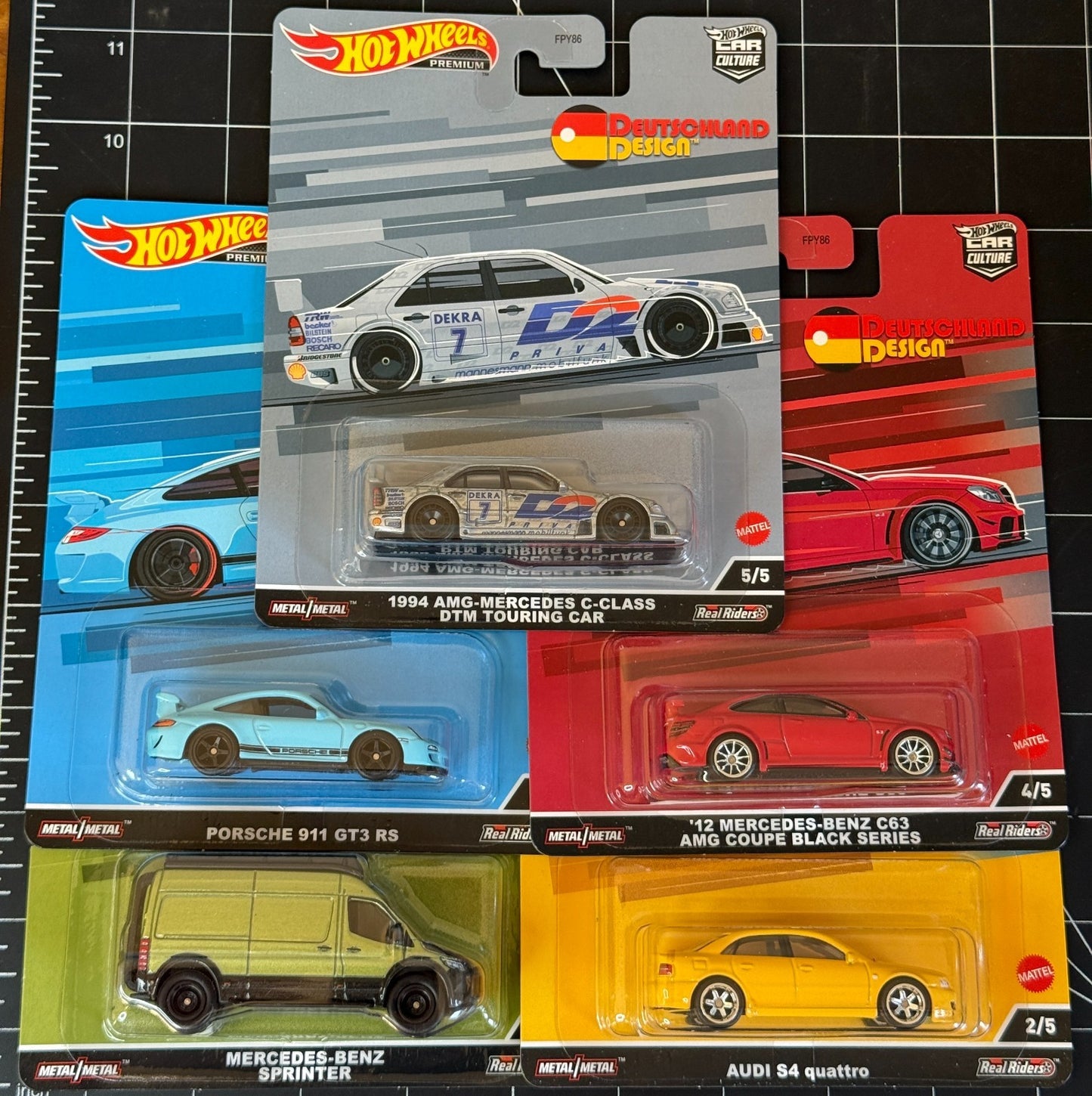 2022 Hot Wheels Premium Car Culture Deutschland Design Full Set of 5 Cars