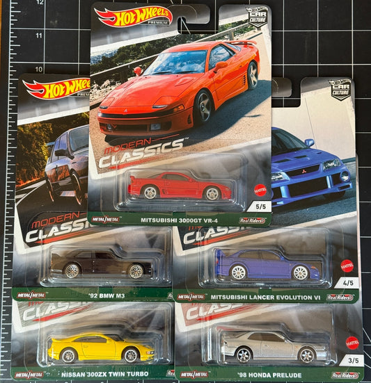 2021 Hot Wheels Premium Car Culture Modern Classics Full Set of 5 Cars