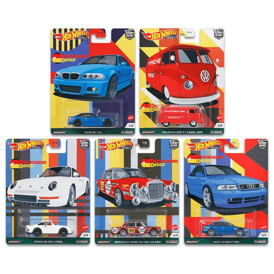 2021 Hot Wheels Premium Car Culture Deutschland Design Full Set of 5 Cars