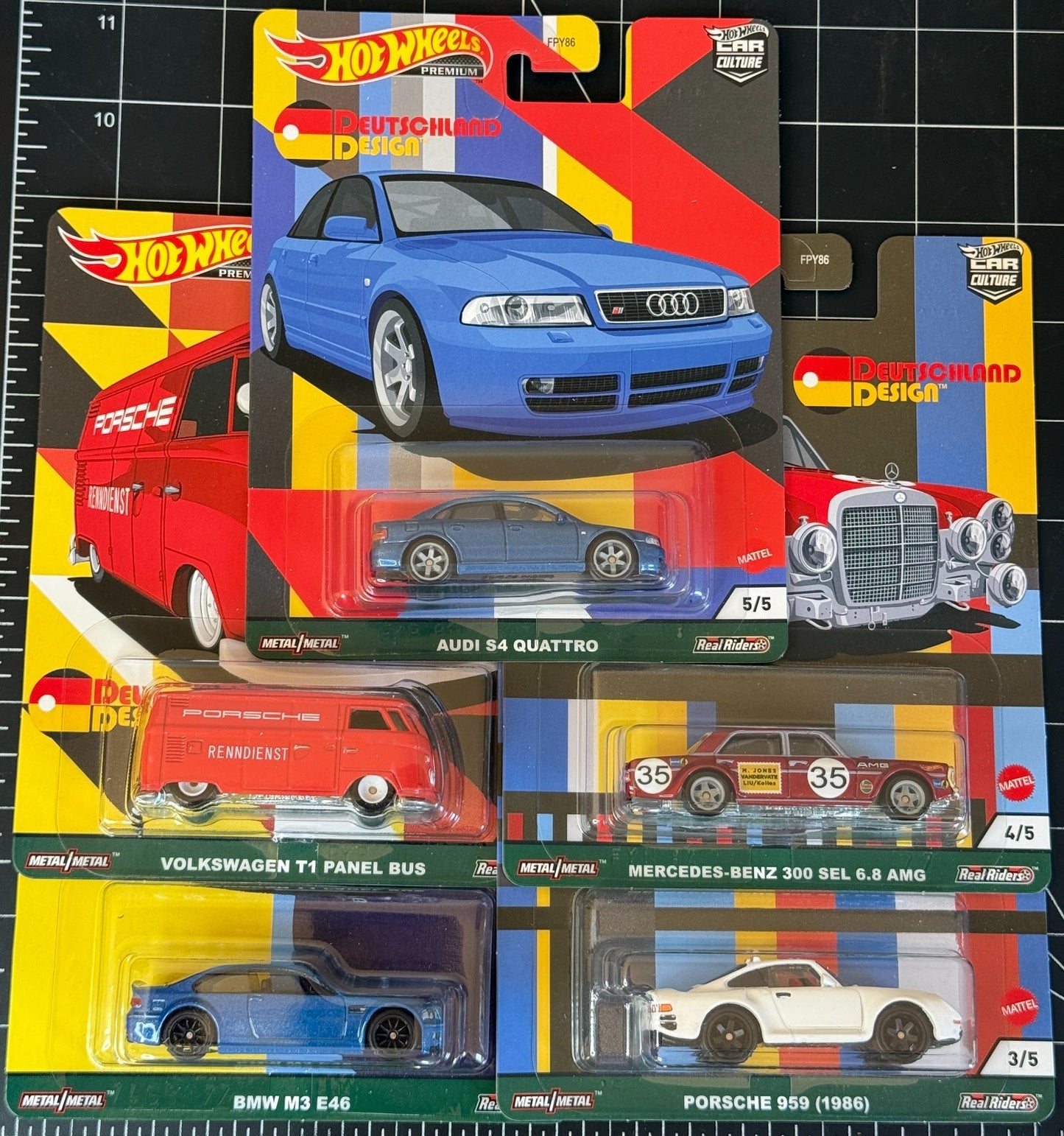 2021 Hot Wheels Premium Car Culture Deutschland Design Full Set of 5 Cars