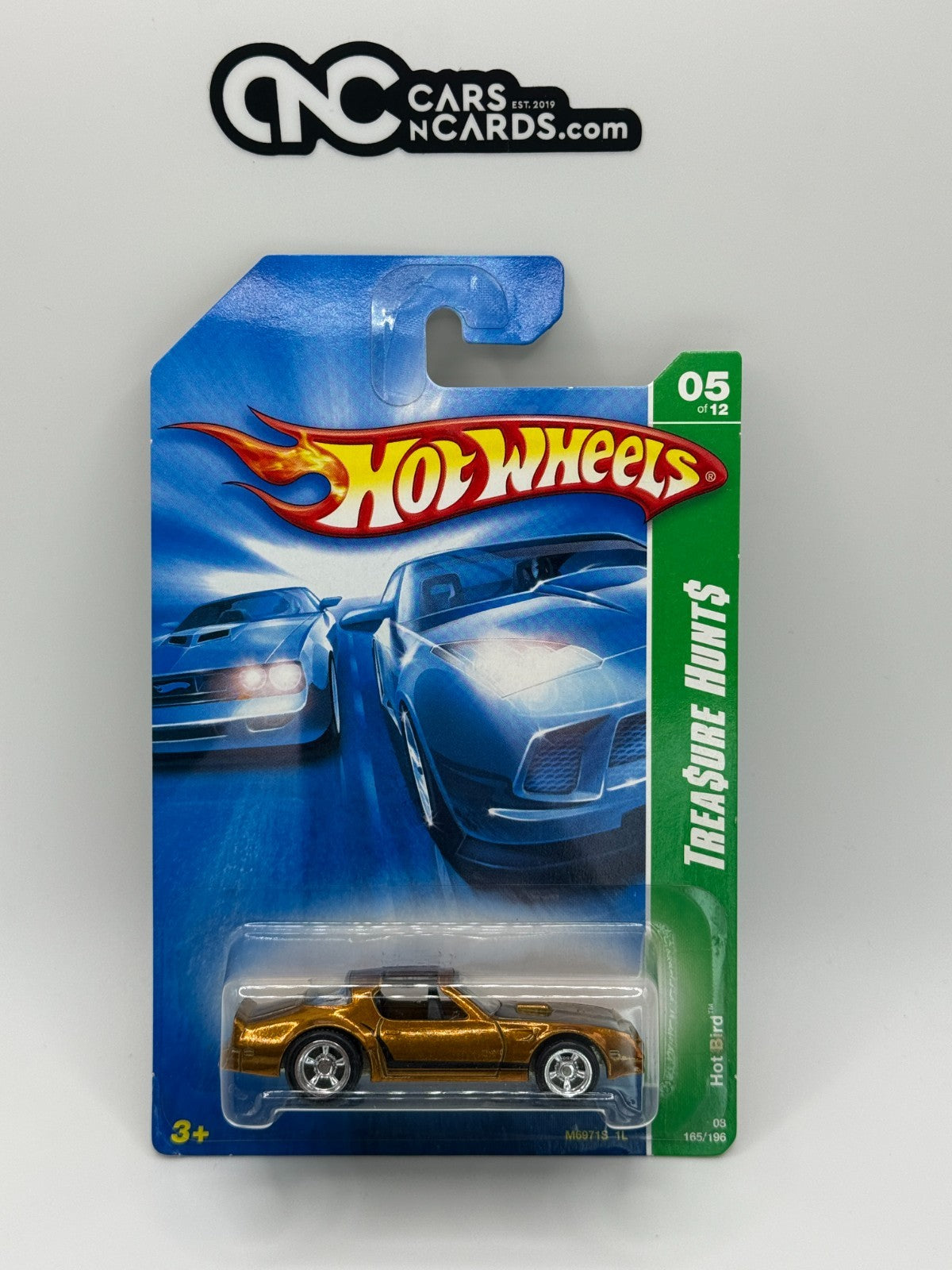 2008 Hot Wheels Super Treasure Hunt 05/12 Hot Bird Firebird With Protector