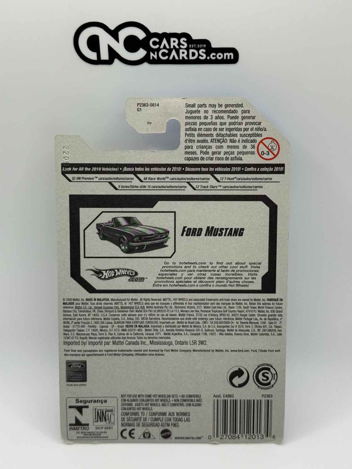 2009 Hot Wheels Super Treasure Hunt Ford Mustang With Protector