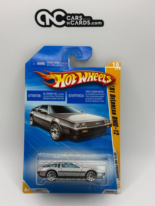 2010 Hot Wheels 2010 HW Premiere '81 DeLorean DMC-12
