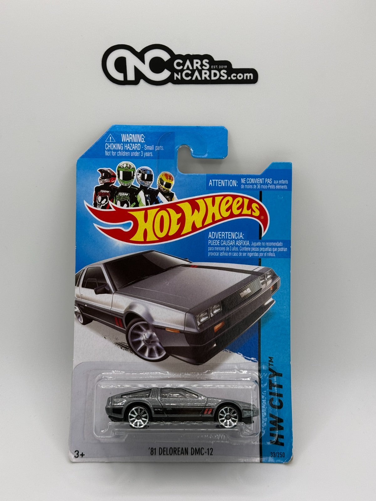 2014 Hot Wheels HW CITY '81 DeLorean DMC-12 Grey