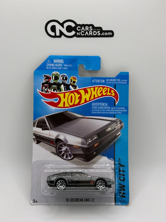 2014 Hot Wheels HW CITY '81 DeLorean DMC-12 Grey