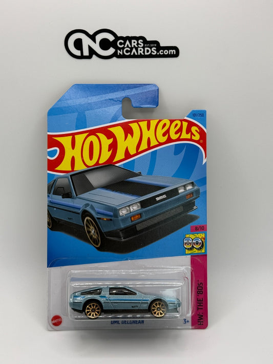 2023 Hot Wheels HW: The 80's 8/10 DMC Delorean Teal (Card Crease)
