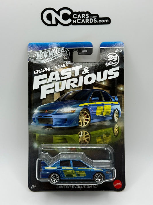 2025 Hot Wheels Silver Series Fast & Furious Graphic Remix Lancer Evolution VII