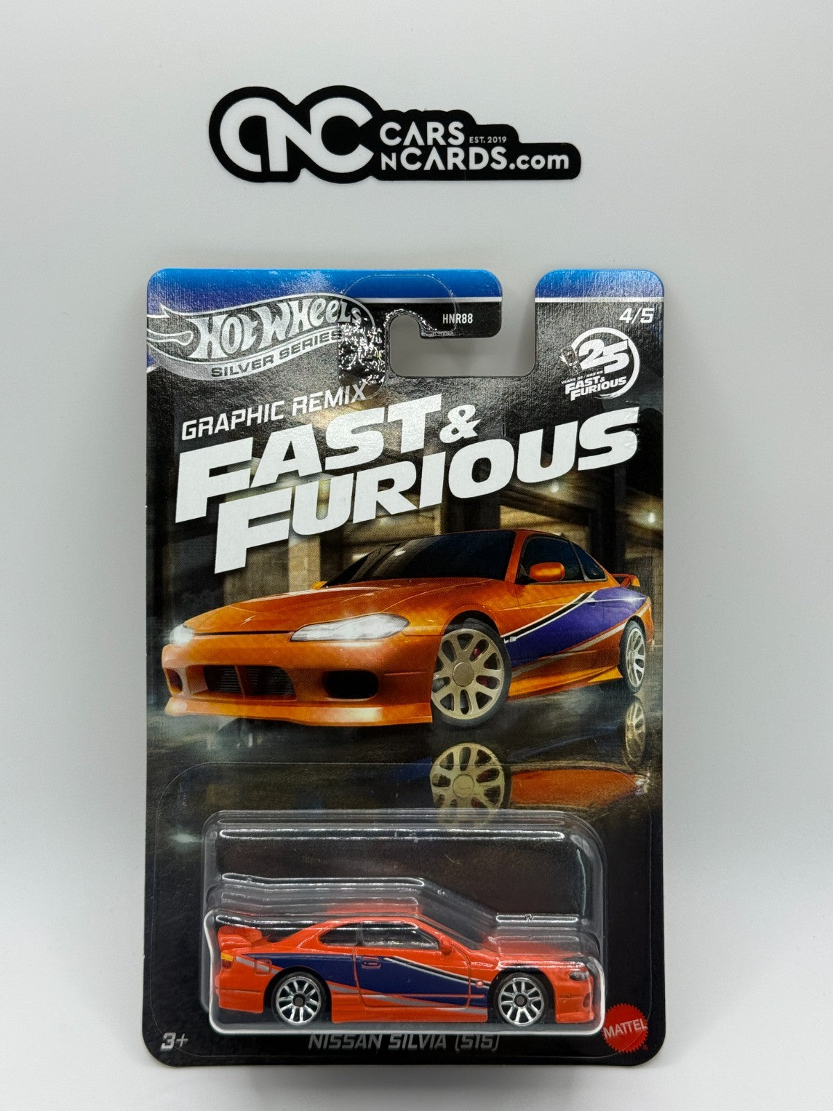 2025 Hot Wheels Silver Series Fast & Furious Graphic Remix Nissan Silvia (S15)