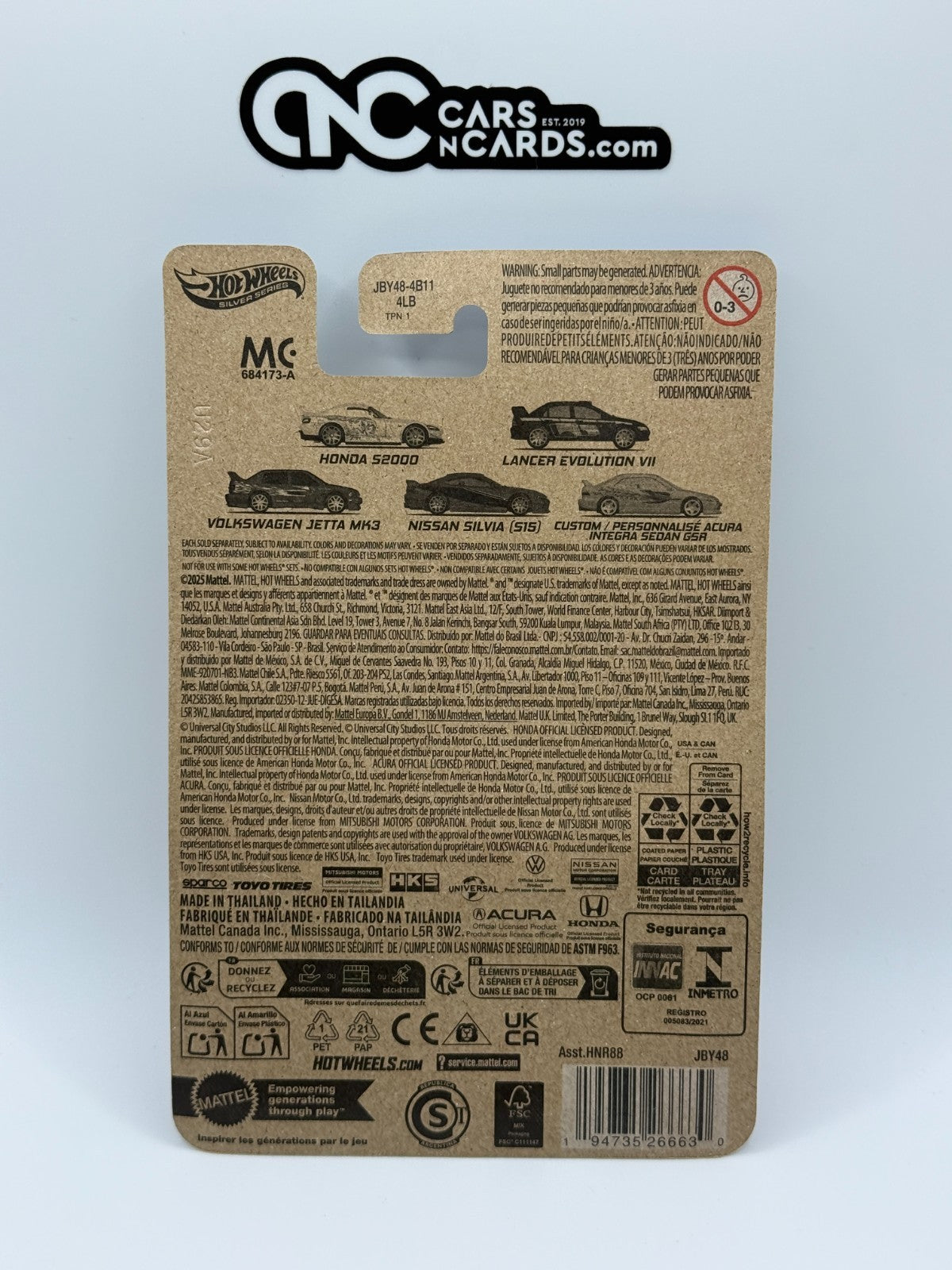 2025 Hot Wheels Silver Series Fast & Furious Graphic Remix Nissan Silvia (S15)