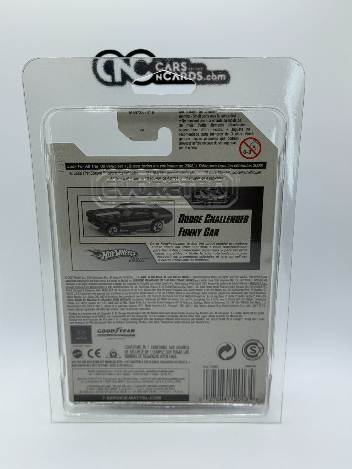 2008 Hot Wheels T-Hunt$ Super Treasure Hunt 07/12 Dodge Challenger Funny Car
