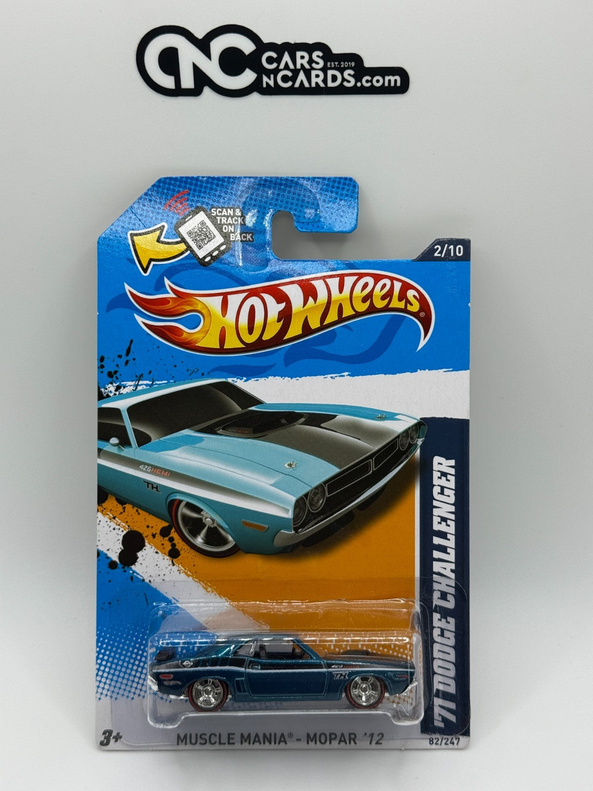 2012 Hot Wheels Super Treasure Hunt '71 Dodge Challenger With Protector