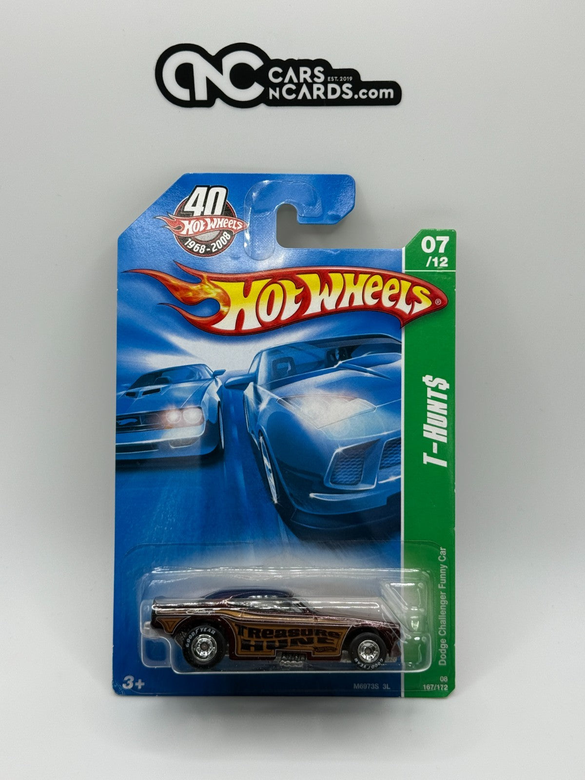 2008 Hot Wheels T-Hunt$ Super Treasure Hunt 07/12 Dodge Challenger Funny Car