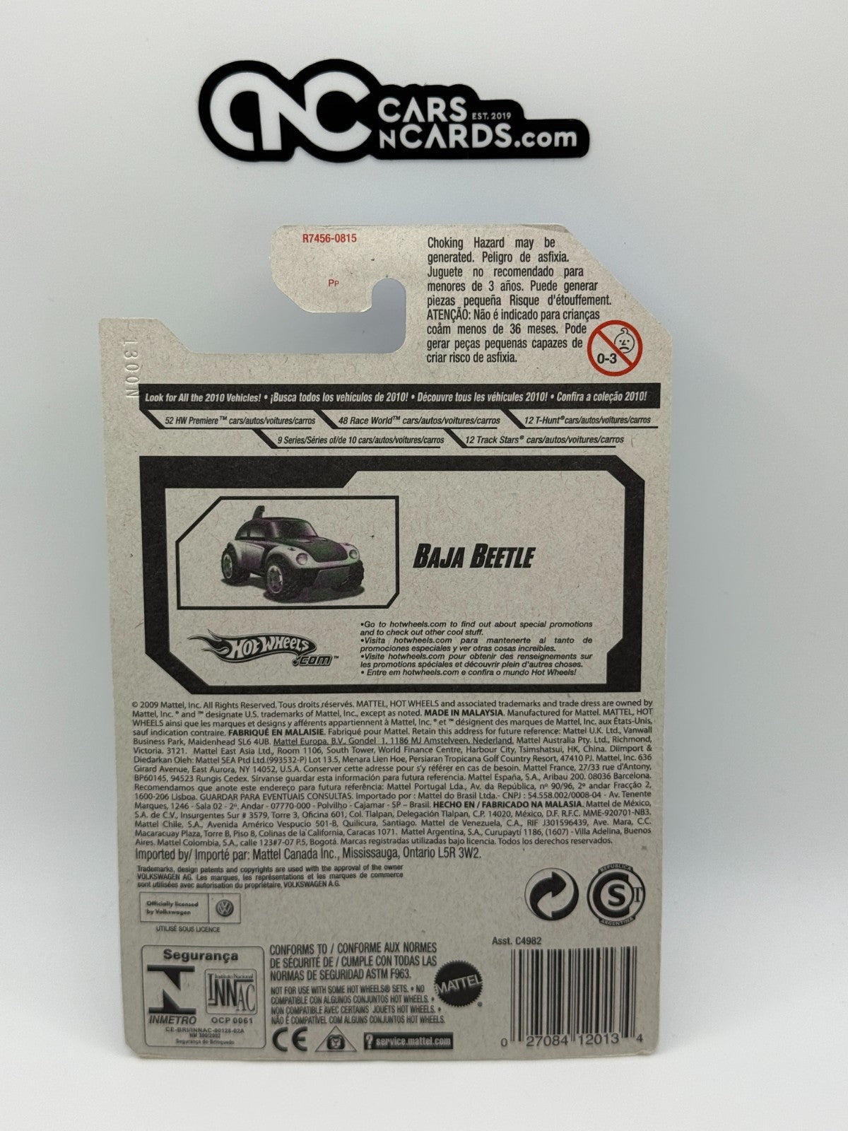 2010 Hot Wheels Super Treasure Hunt Volkswagen Baja Beetle (Cracked Blister)
