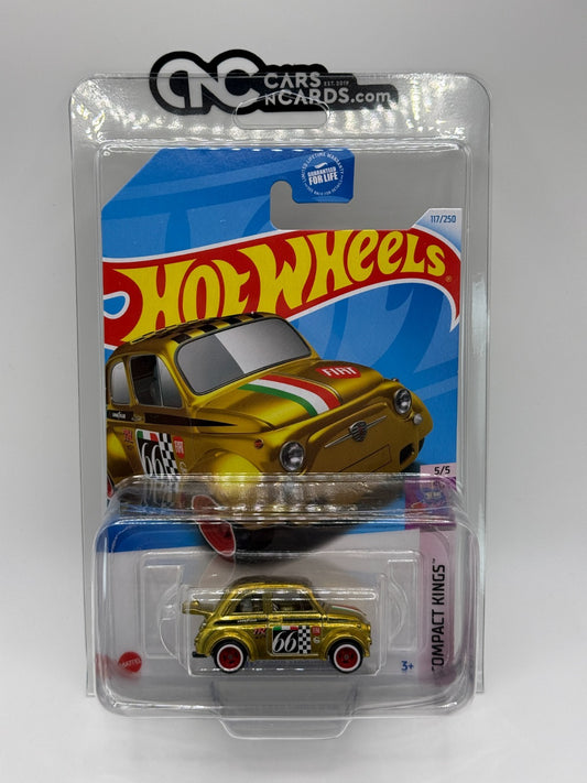 2024 Hot Wheels Compact Kings 5/5 Super Treasure Hunt '60s Fiat 500D Modificado