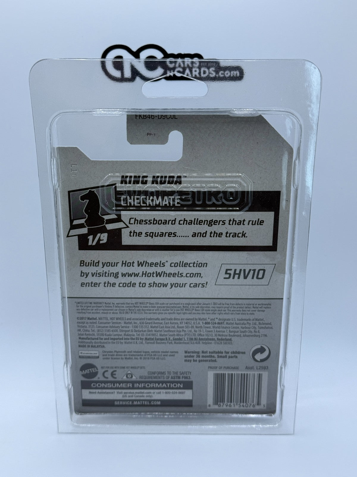 2018 Hot Wheels RLC Factory Sealed Checkmate 1/9 Super Treasure Hunt King Kuda