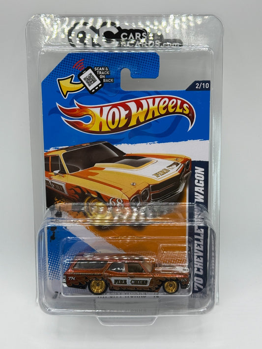 2012 Hot Wheels Super Treasure Hunt '70 Chevelle SS Wagon With Protector