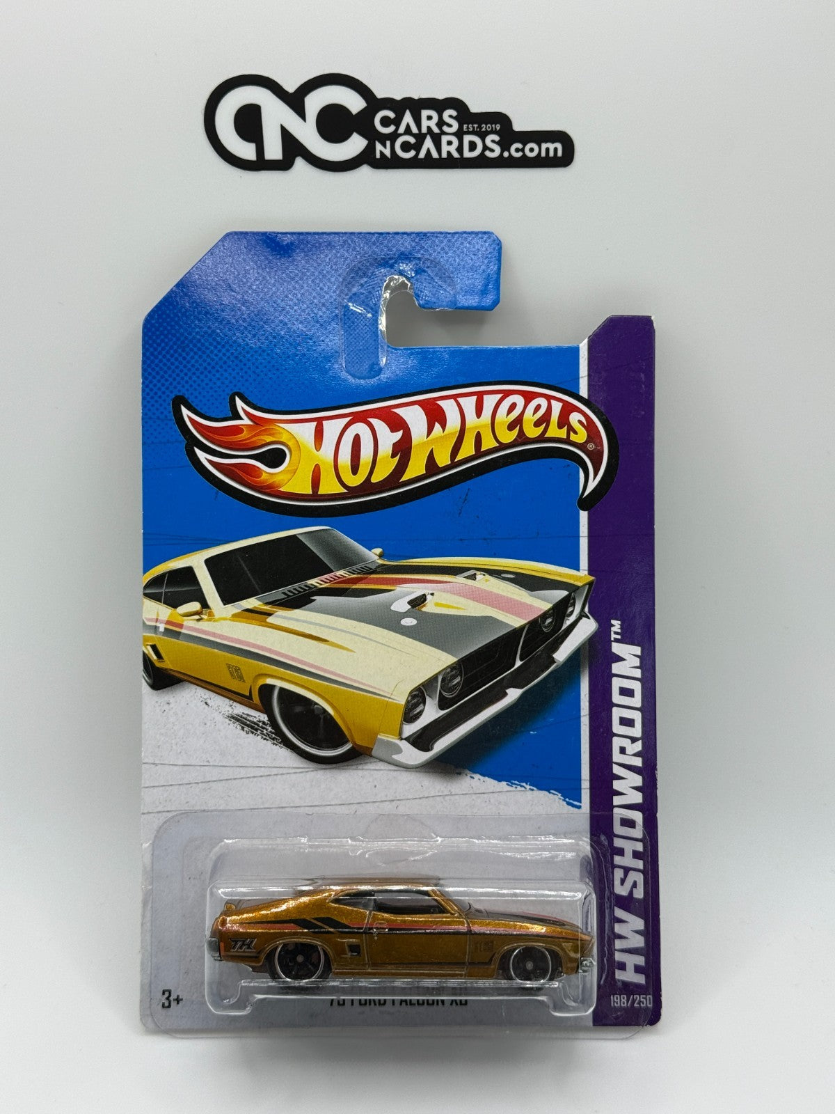 2013 Hot Wheels Super Treasure Hunt '73 Ford Falcon XB Gold With Protector
