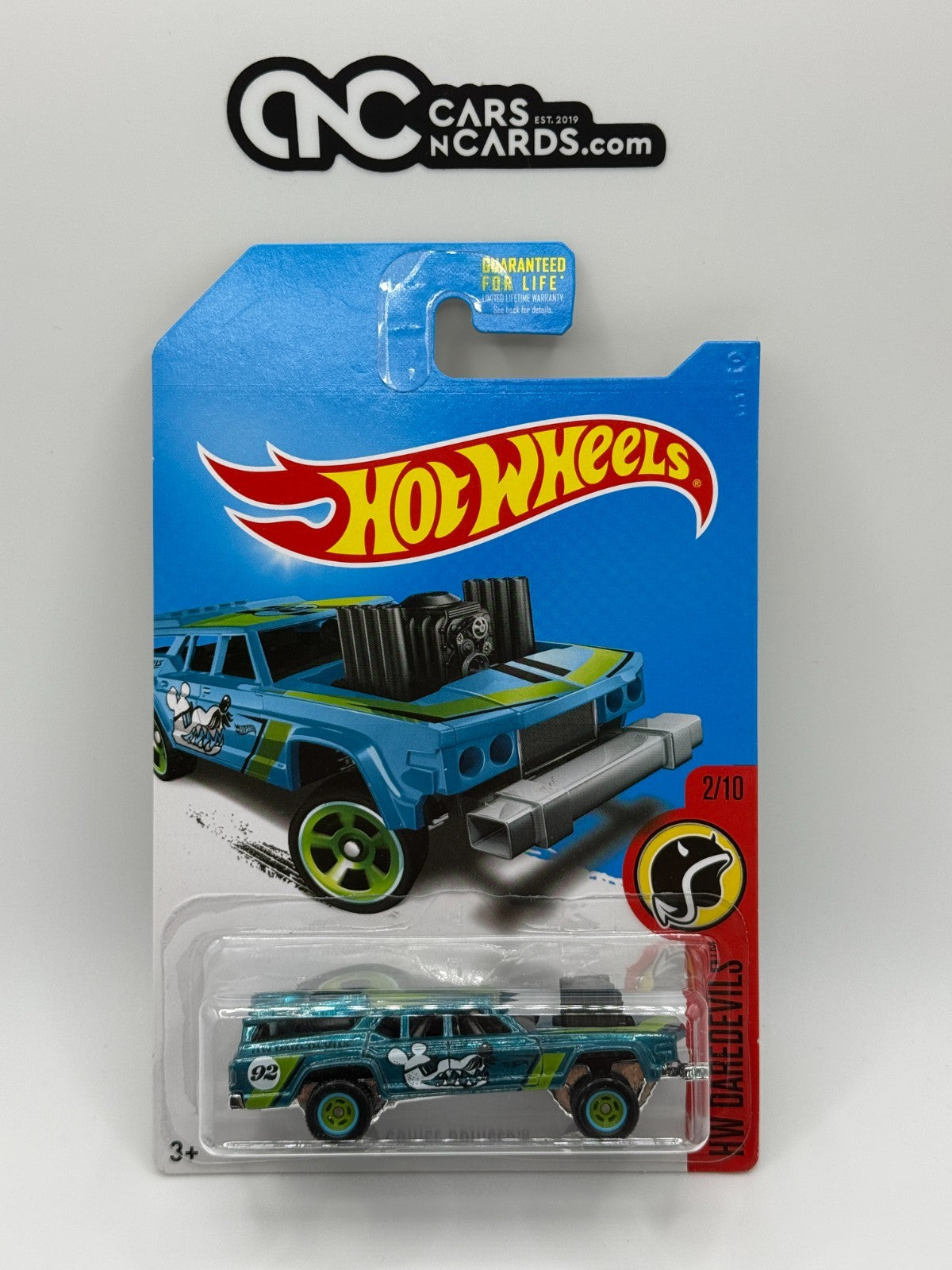2017 Hot Wheels Super Treasure Hunt Cruise Bruiser Cracked Blister W/Protector