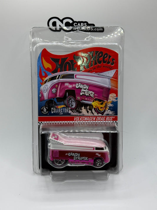 2021 Hot Wheels RLC Candy Striper Volkswagen Drag Bus Pink 06941/20000