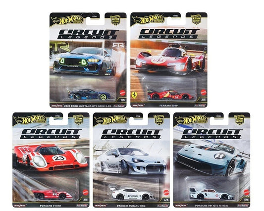 2025 Hot Wheels Premium Car Culture Circuit Legends Full Set of 5 Cars