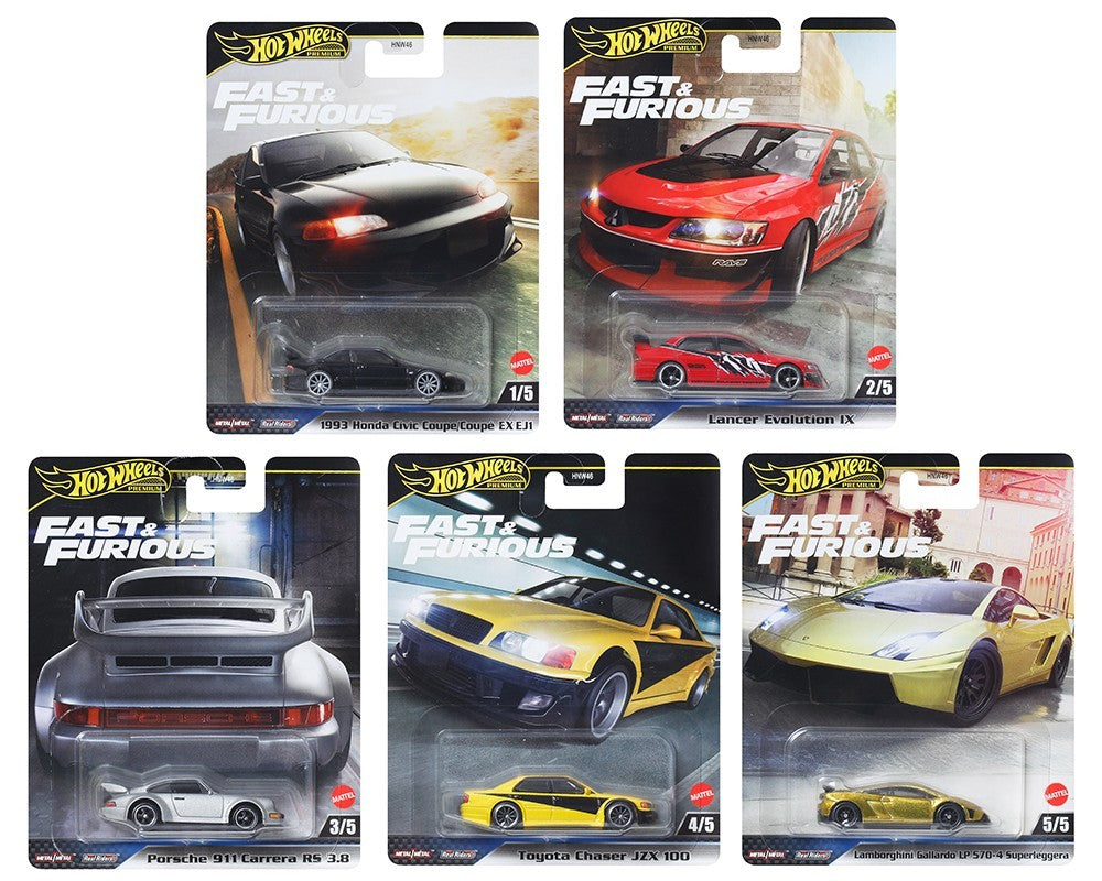 2025 Hot Wheels Premium Fast & Furious M Assortment Full Set of 5