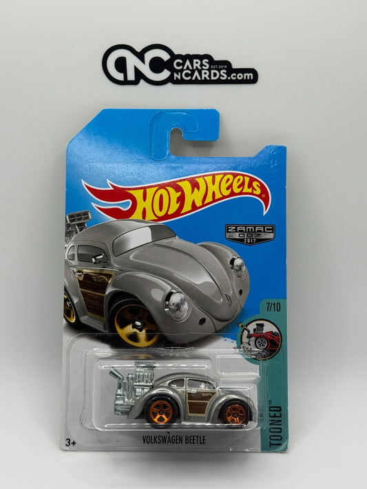 2017 Hot Wheels Tooned 7/10 Zamac Volkswagen Beetle Tooned (Soft Corners)