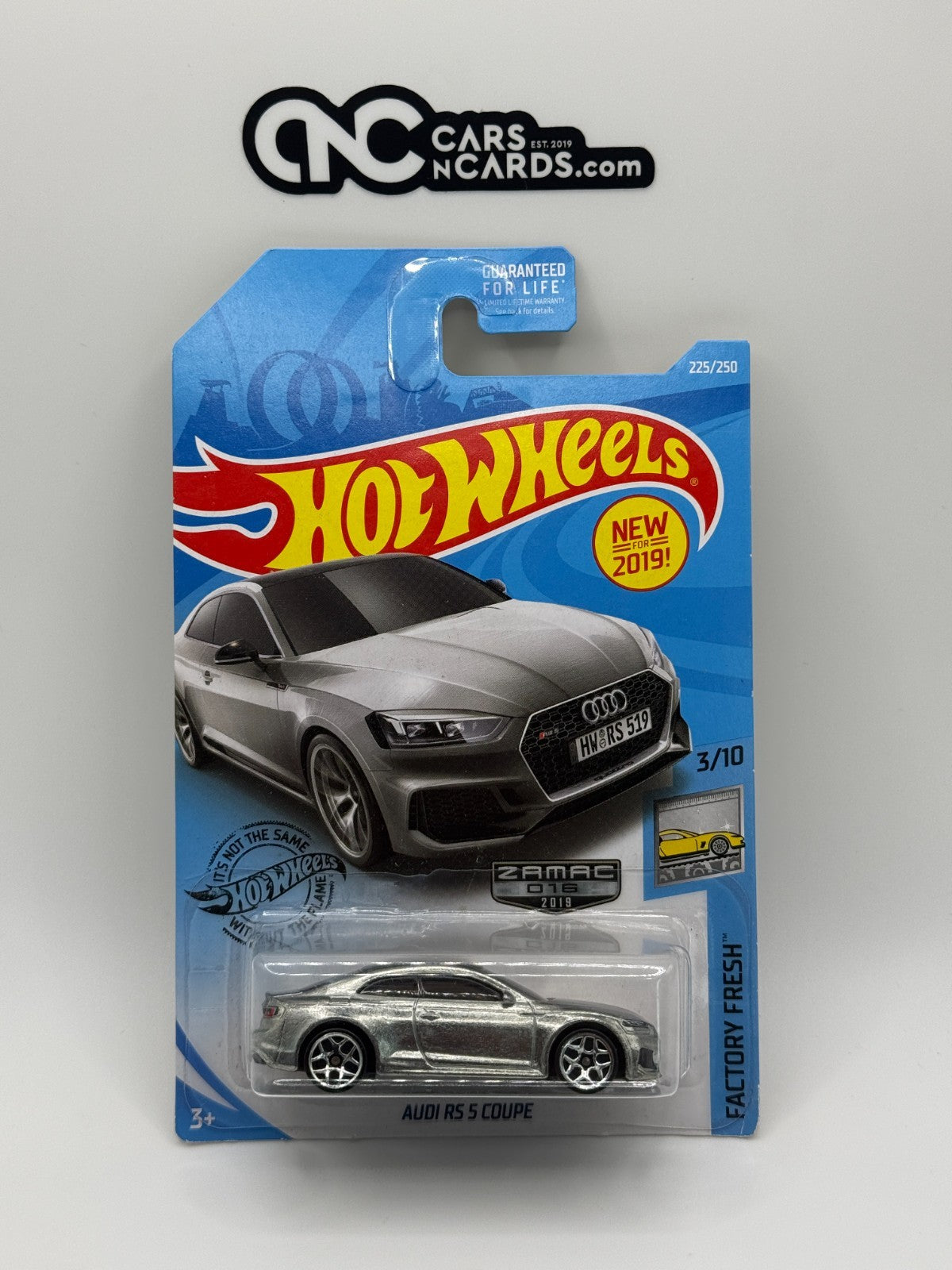 2019 Hot Wheels Factory Fresh 3/10 Zamac Audi Avant RS 5 Coupe (Soft Corners)