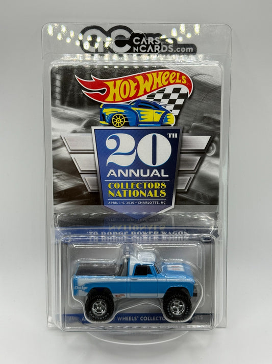 2020 Hot Wheels 20th Annual Nationals '70 Dodge Power Wagon Convention Car
