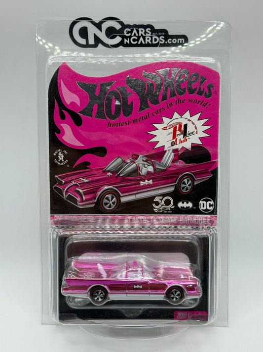2018 Hot Wheels RLC Classic TV Series Batmobile Pink Convention Car