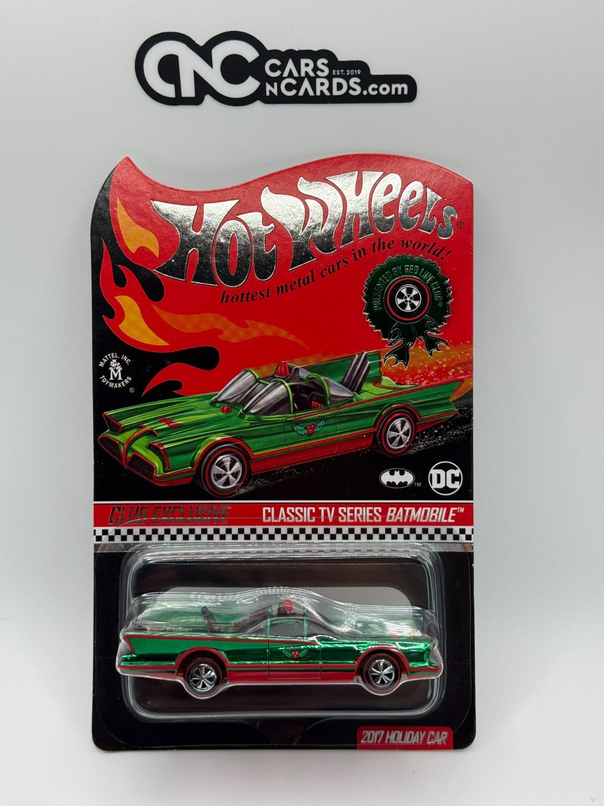2017 Hot Wheels RLC Classic TV Series Batmobile Christmas Holiday Car 0571/06000